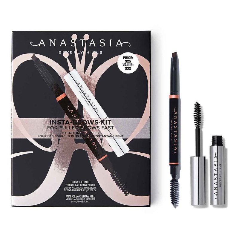 Anastasia Beverly Hills Insta-Brows Kit For Fuller Brows Fast (Medium Brown)