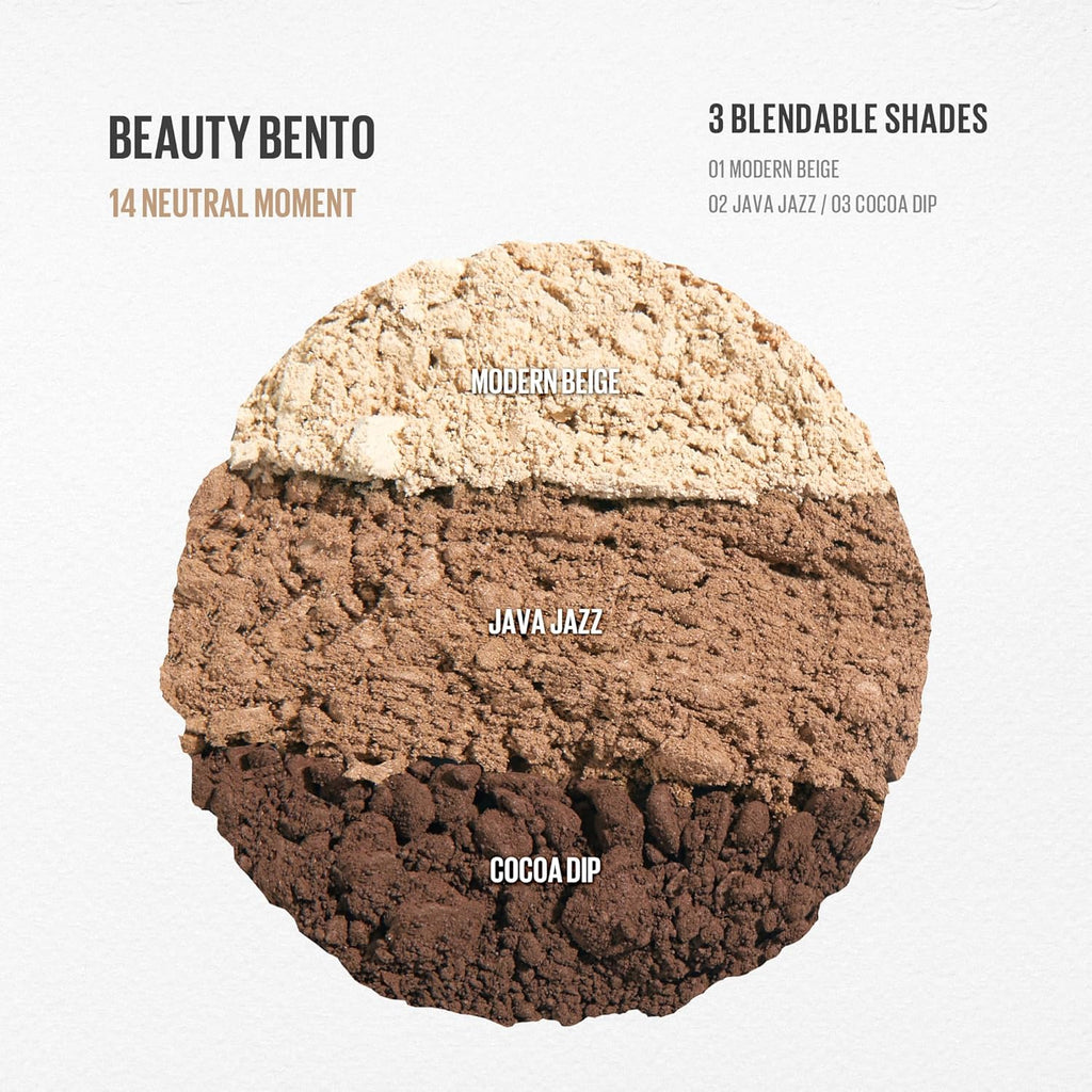 Kaja Beauty Bento 14 neutral moment 3.9 g./0.13 oz.