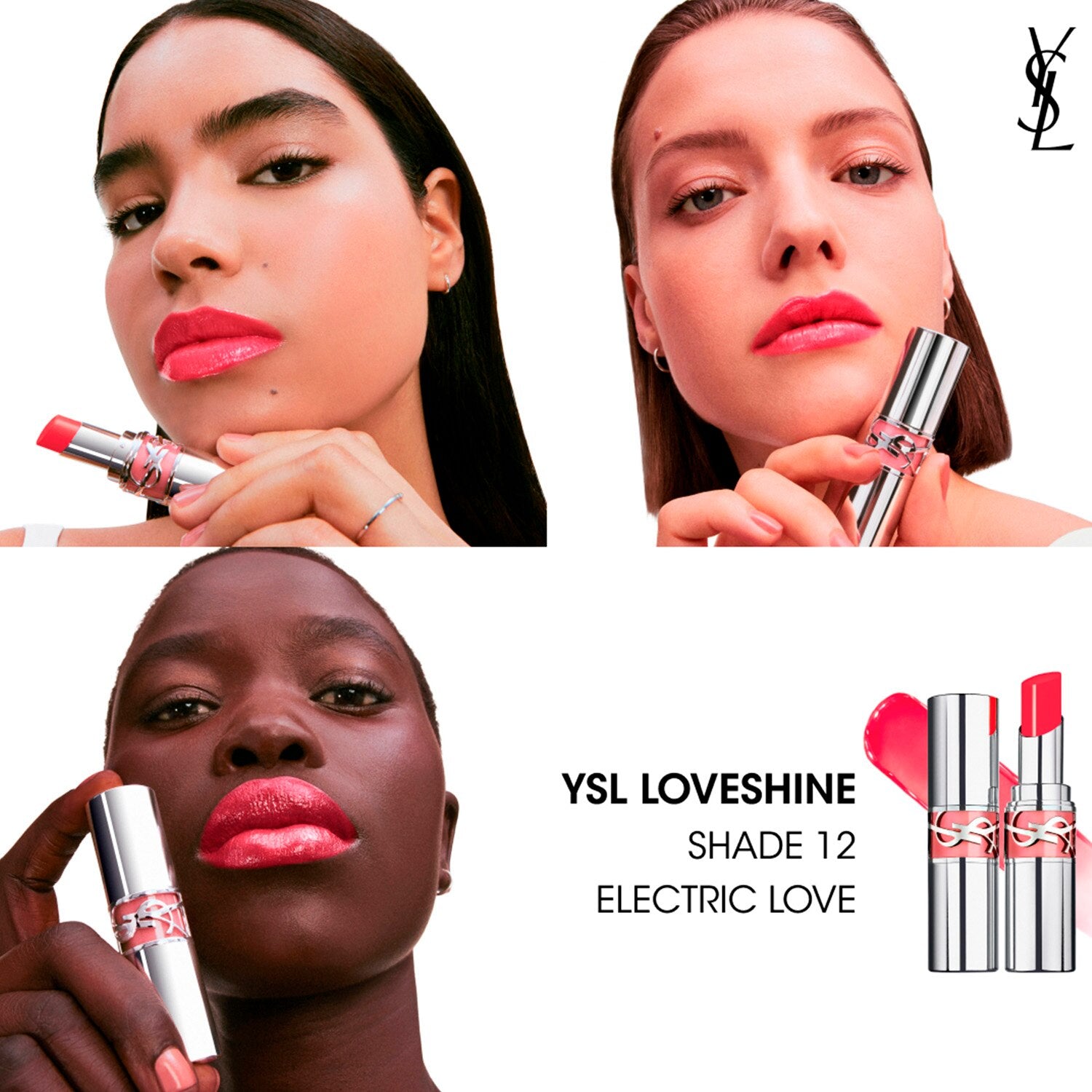 YSL Loveshine Net Wt. 0.11 oz. / 3.2 g. (212 Deep Ruby)