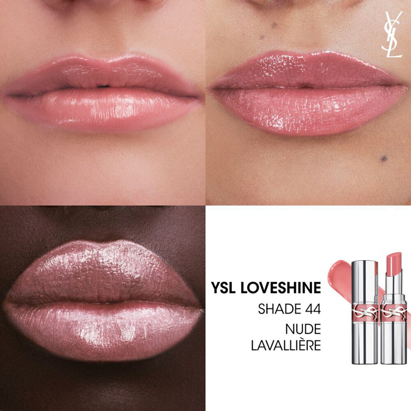 YSL Loveshine Net Wt. 0.11 oz. / 3.2 g. (44 Nude Lavallièr)
