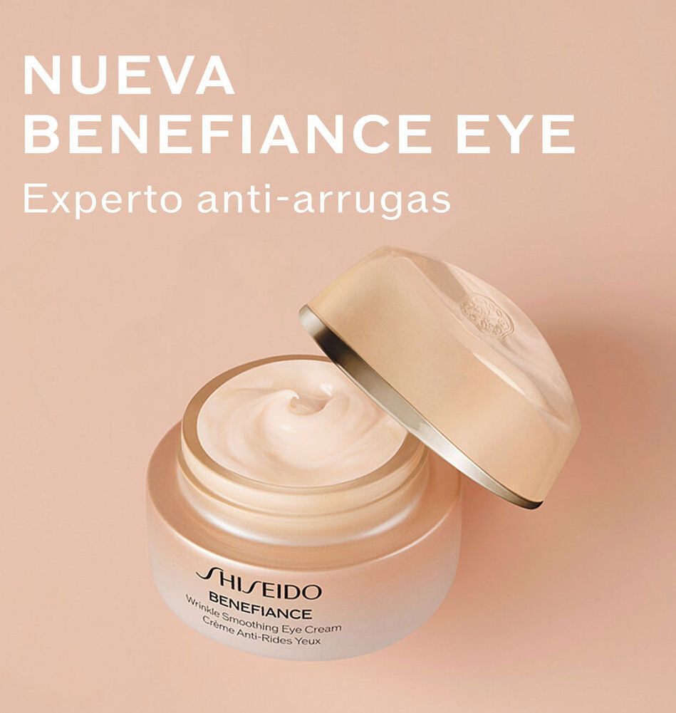 Outlet Shiseido Benefiance Wrinkle Smoothing Eye Cream 15 ml / Net Wt .51 oz.(Sin caja, envase con detalle estético)