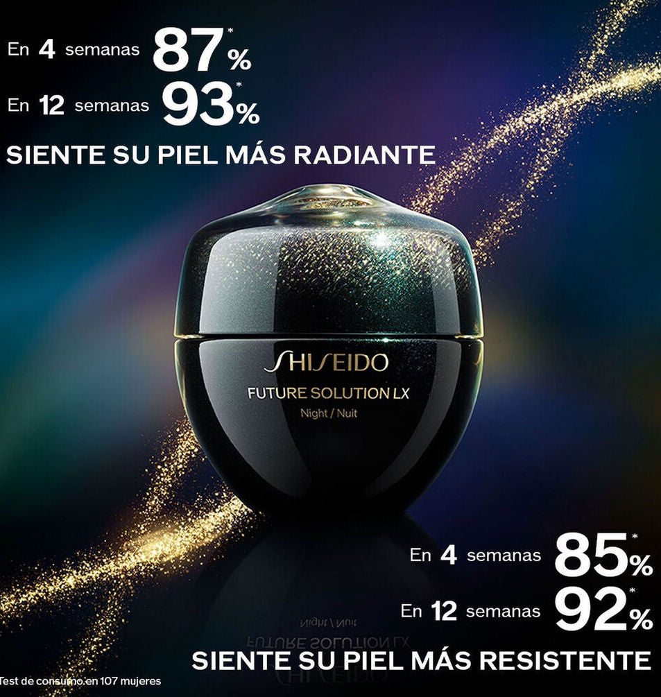 Outlet Shiseido Future Solution LX 50 ml. Net. Wt. 1.7 oz. (Sin caja, envase con detalle estético)