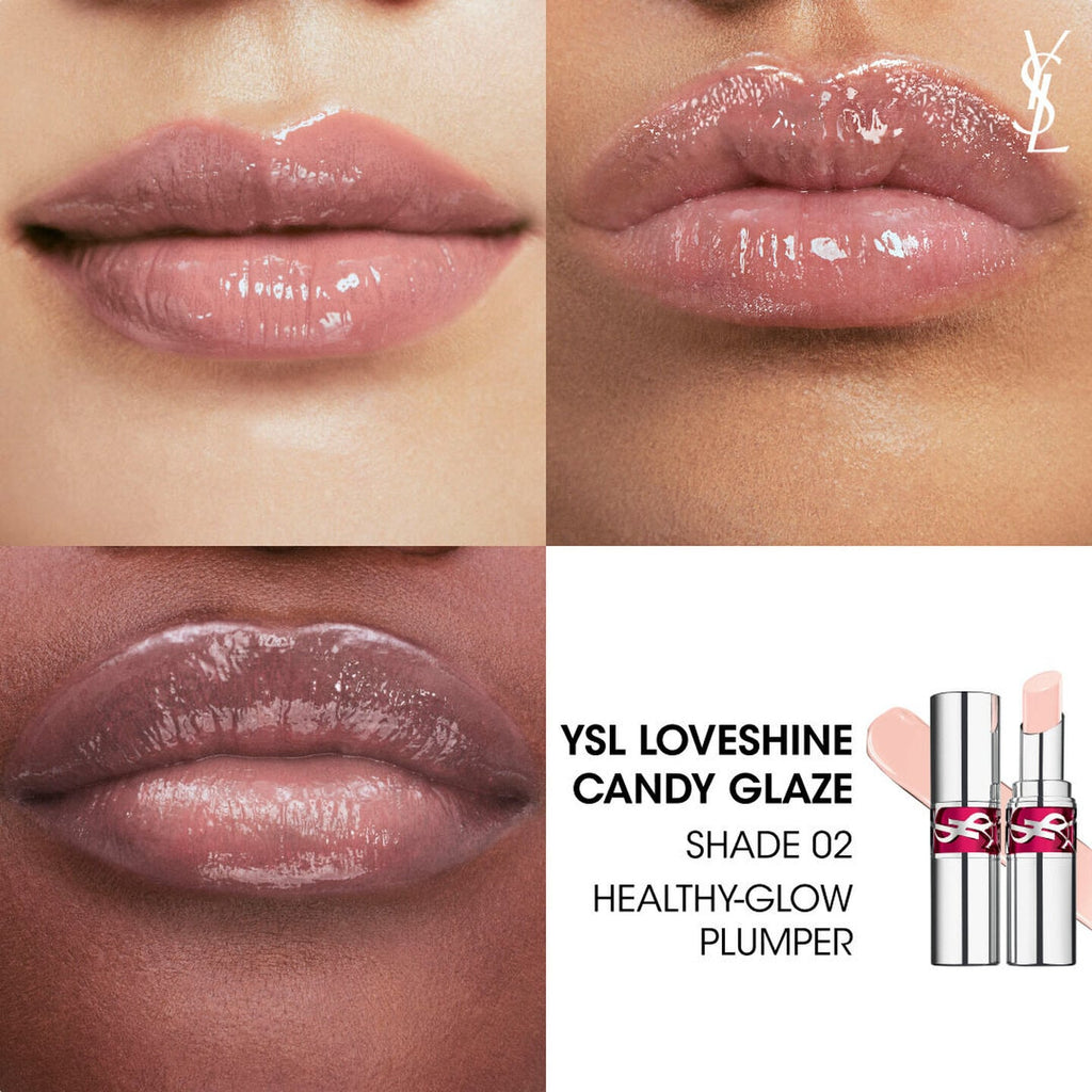 YSL Loveshine Candy Glaze Net Wt. 0.11 oz. / 3.2 g. (2 Healty-Glow Plumper)
