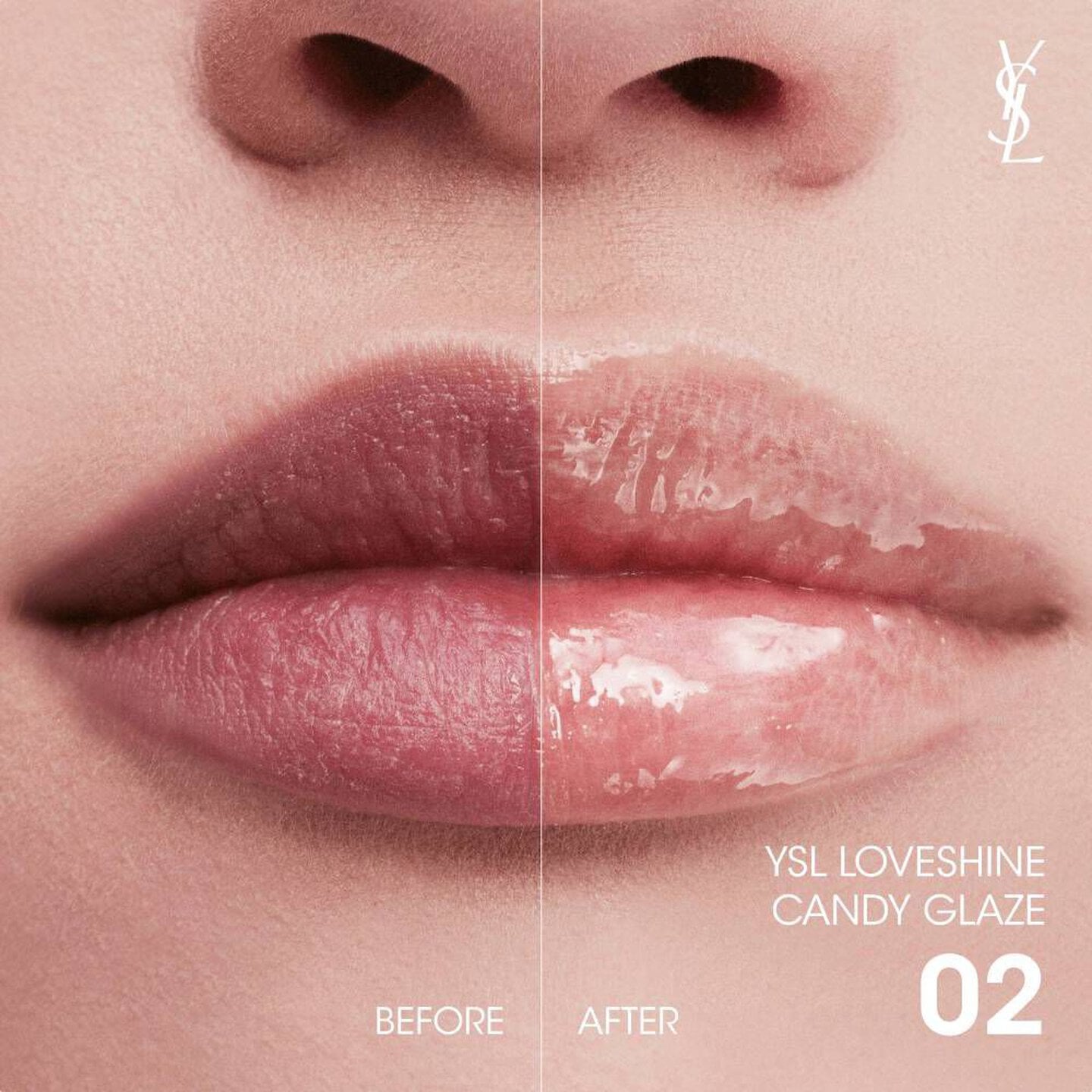 YSL Loveshine Candy Glaze Net Wt. 0.11 oz. / 3.2 g. (2 Healty-Glow Plumper)