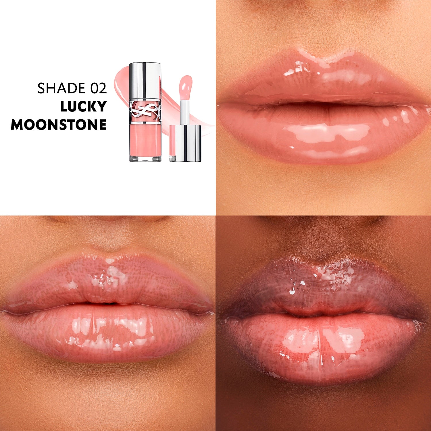 YSL Loveshine Plumping Lip Gloss 0.20 fl.oz. / 6 ml. (02 Lucky Moonstone)