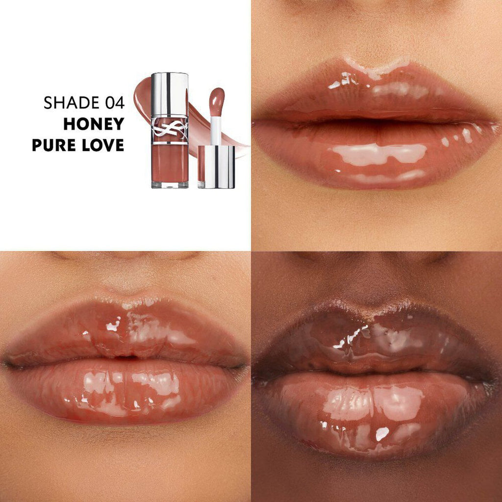 YSL Loveshine Plumping Lip Gloss 0.20 fl.oz. / 6 ml. (04 Honey Pure Love)