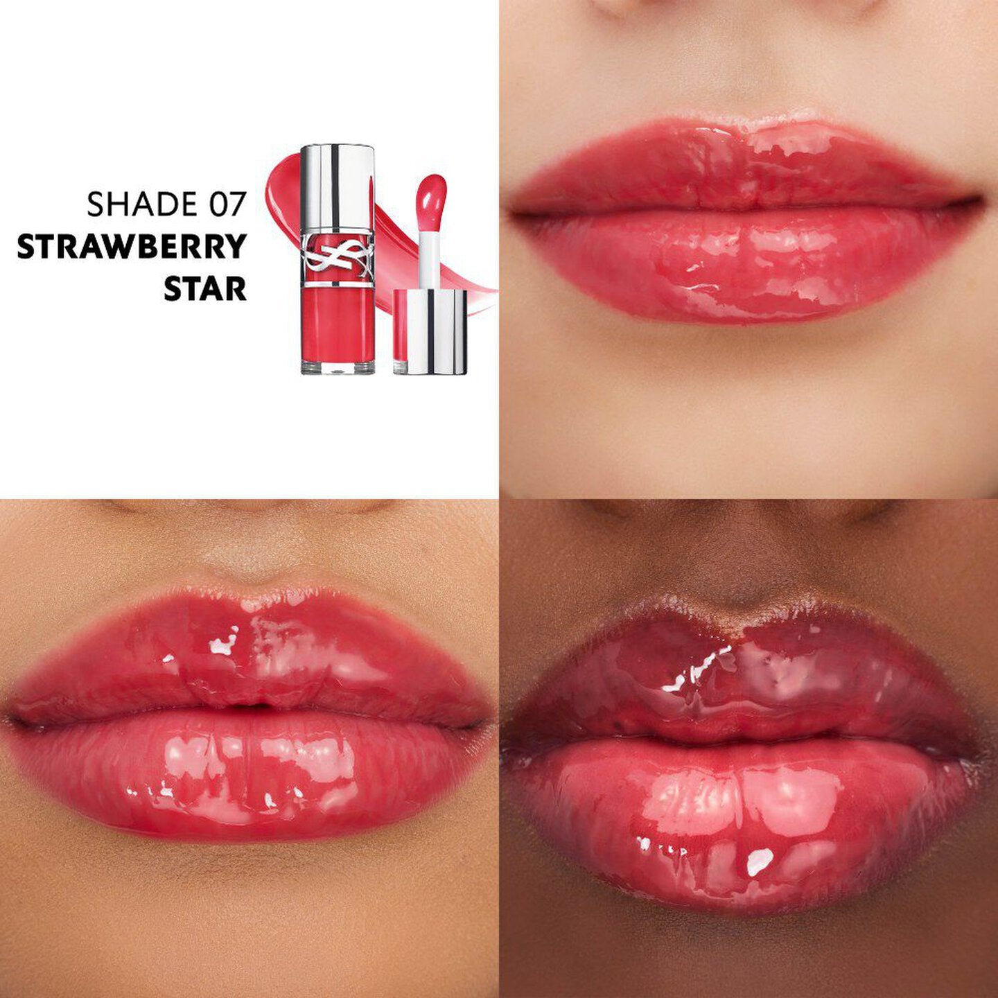 YSL Loveshine Plumping Lip Gloss 0.20 fl.oz. / 6 ml. (07 Strawberry Star)