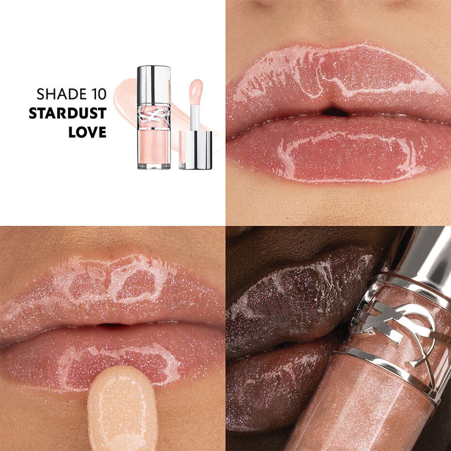 YSL Loveshine Plumping Lip Gloss 0.20 fl.oz. / 6 ml. (10 Stardust Love)