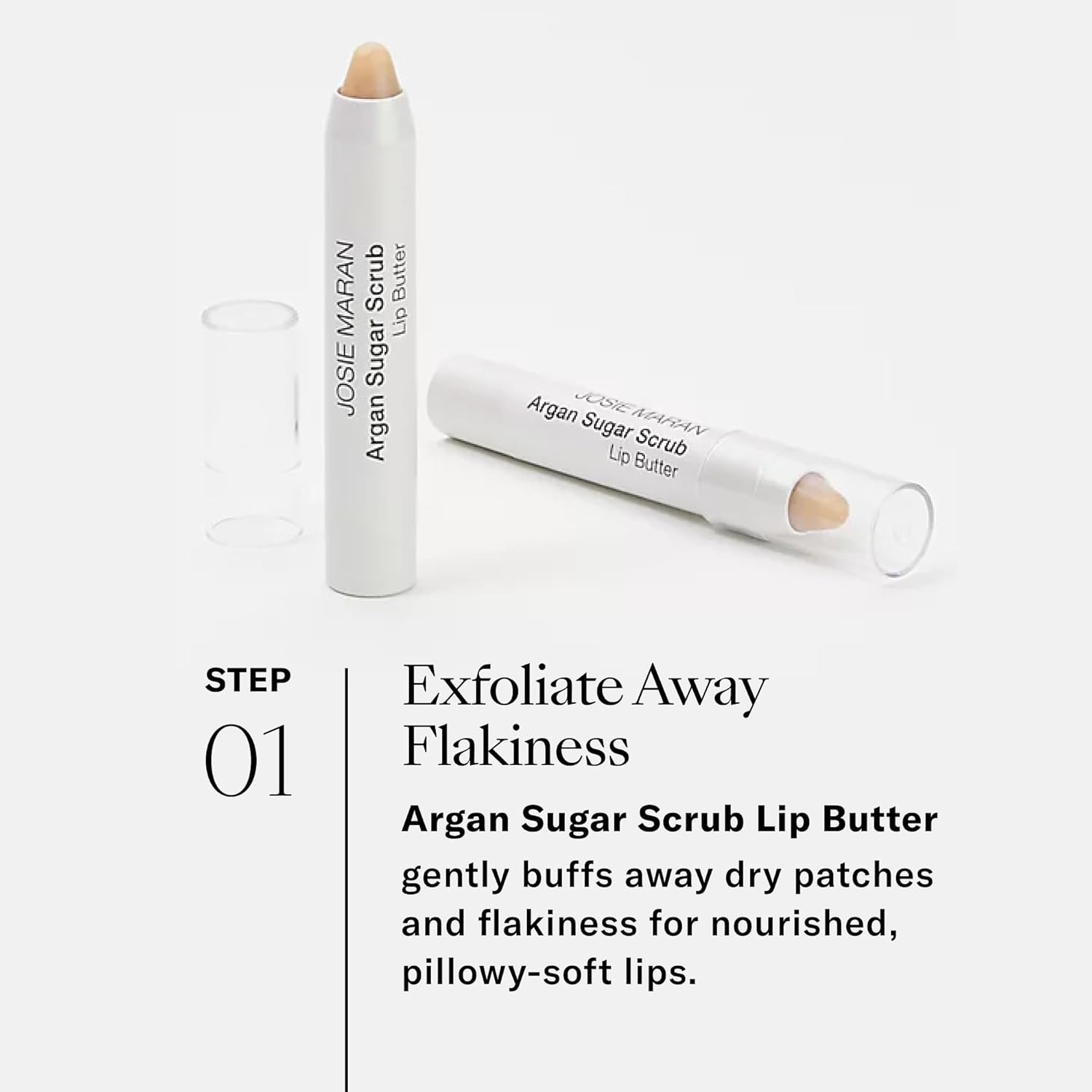 Outlet Josie Maran Argan Sugar Scrub Lip Butter 2.5 g Net Et / 0.08 oz. (Sin Caja)