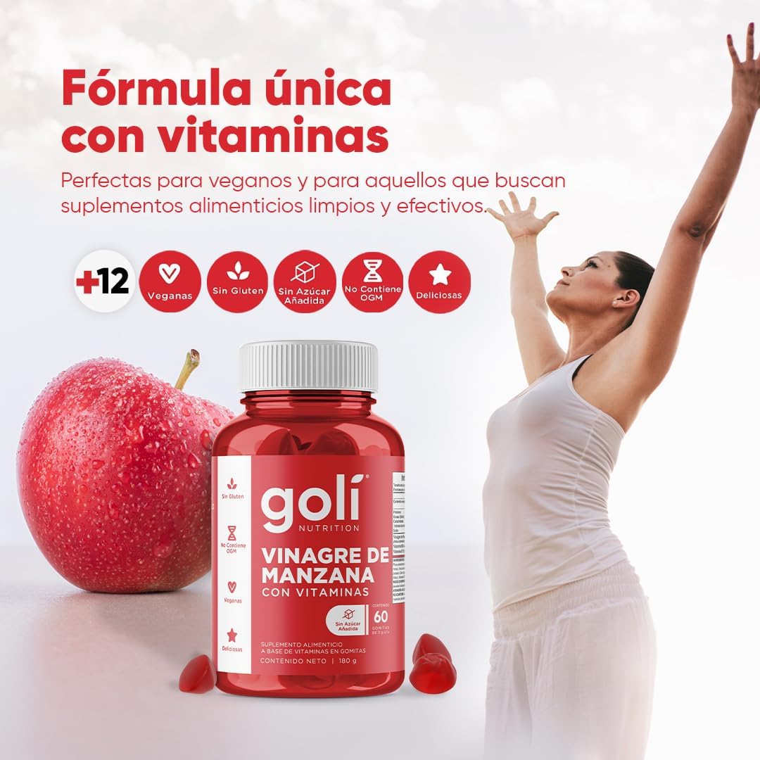 Goli Nutrition Apple Cinder Vinegar Gummies 60 pzas