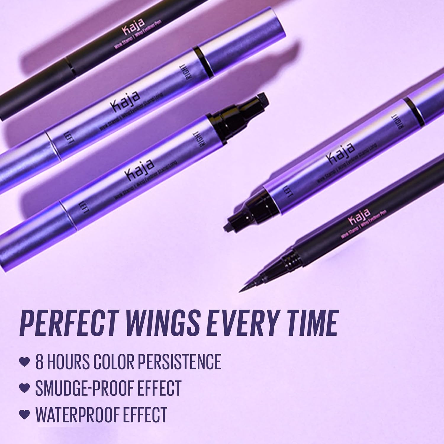 Kaja Wink Stamp Ink Black (Winge eyliner pen 0.4 ml. / 0.01 fl. oz.)(Winge stampn 3 ml. / 0.10 fl. oz.)
