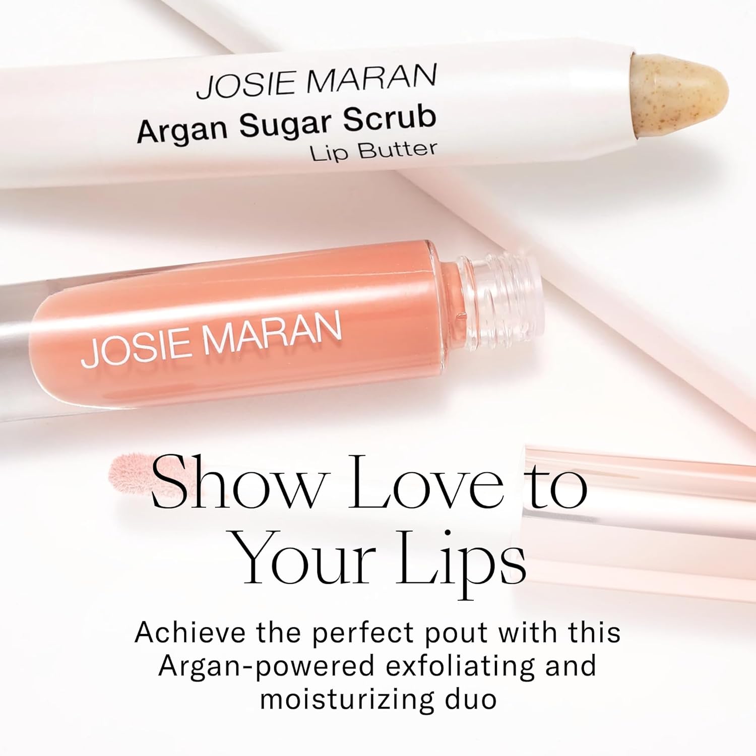 Outlet Josie Maran Argan Sugar Scrub Lip Butter 2.5 g Net Et / 0.08 oz. (Sin Caja)