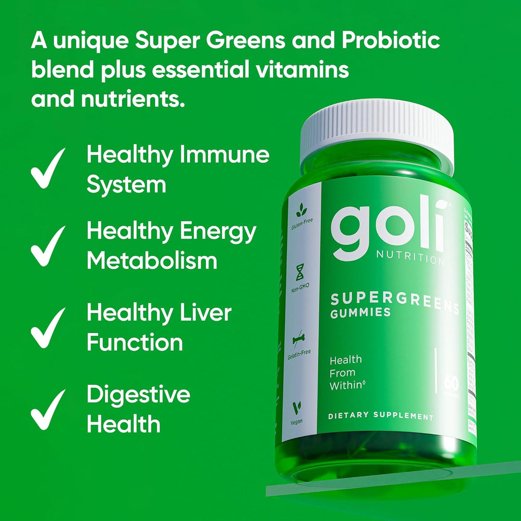 Goli Nutrition Supergreens Gummies 60 pzas