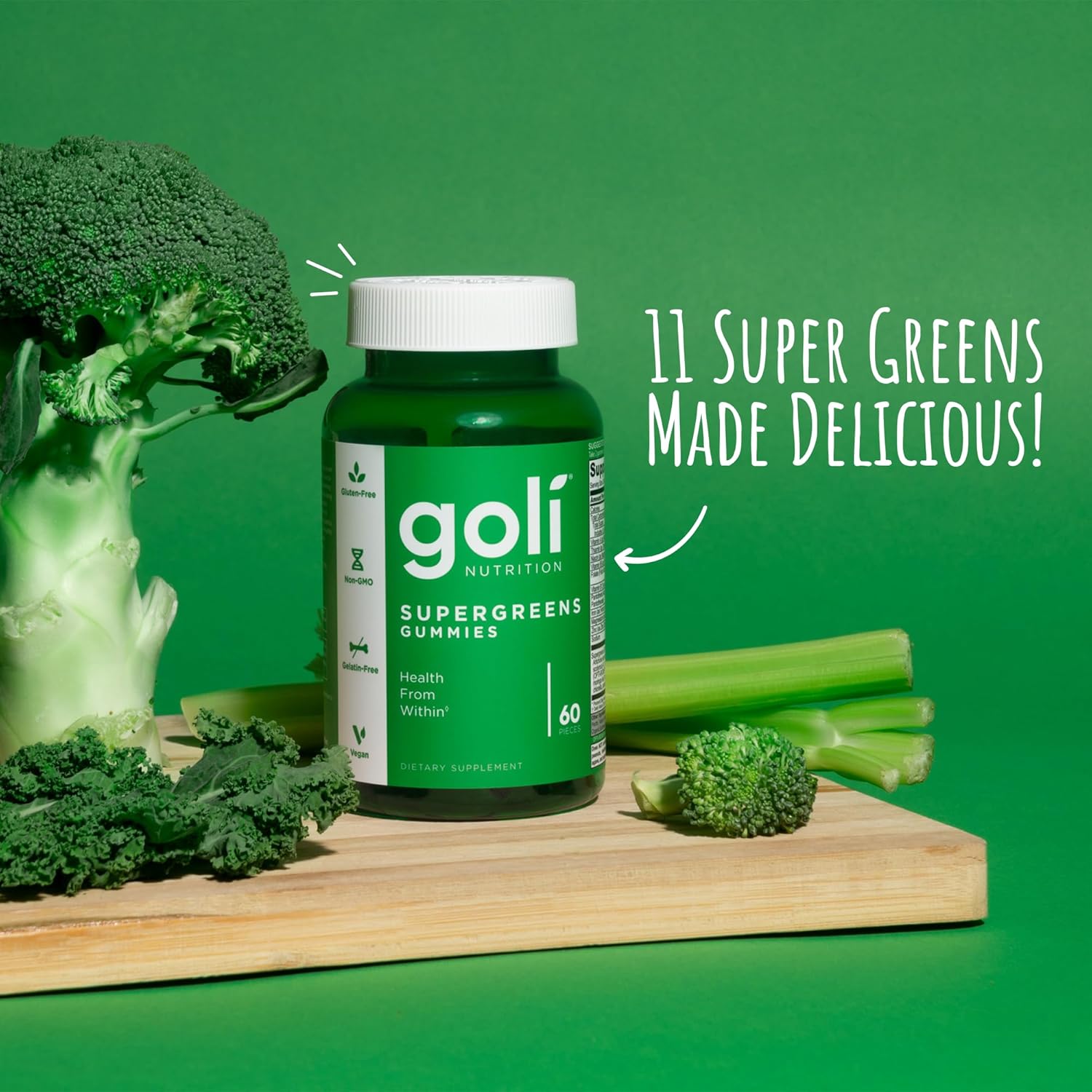 Goli Nutrition Supergreens Gummies 60 pzas