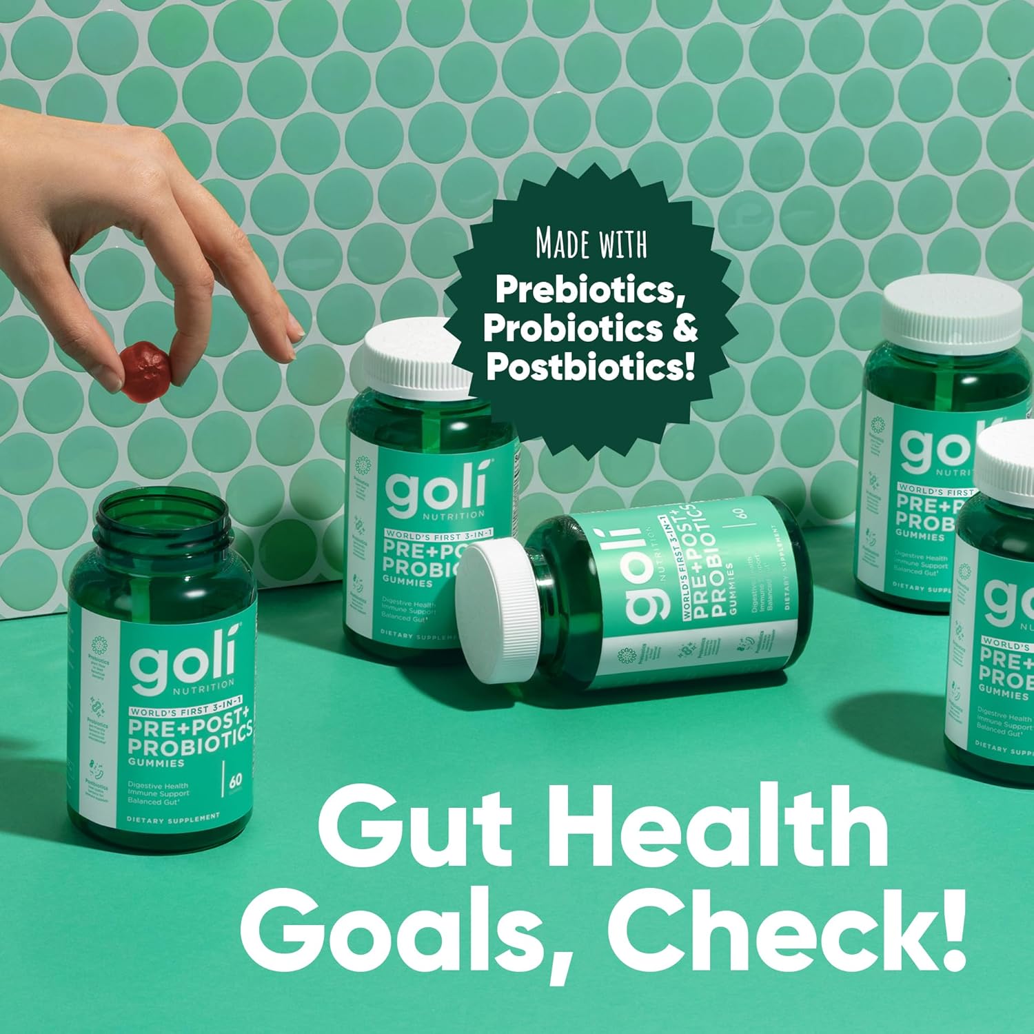 Goli Nutrition Pre+Post+Probiotics Gummies 60 pzas