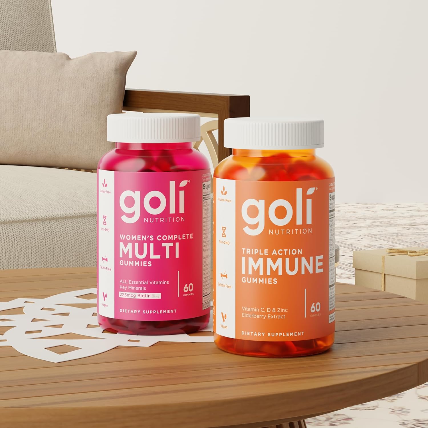 Goli Nutrition Triple Action Immune Gummies 60 pzas