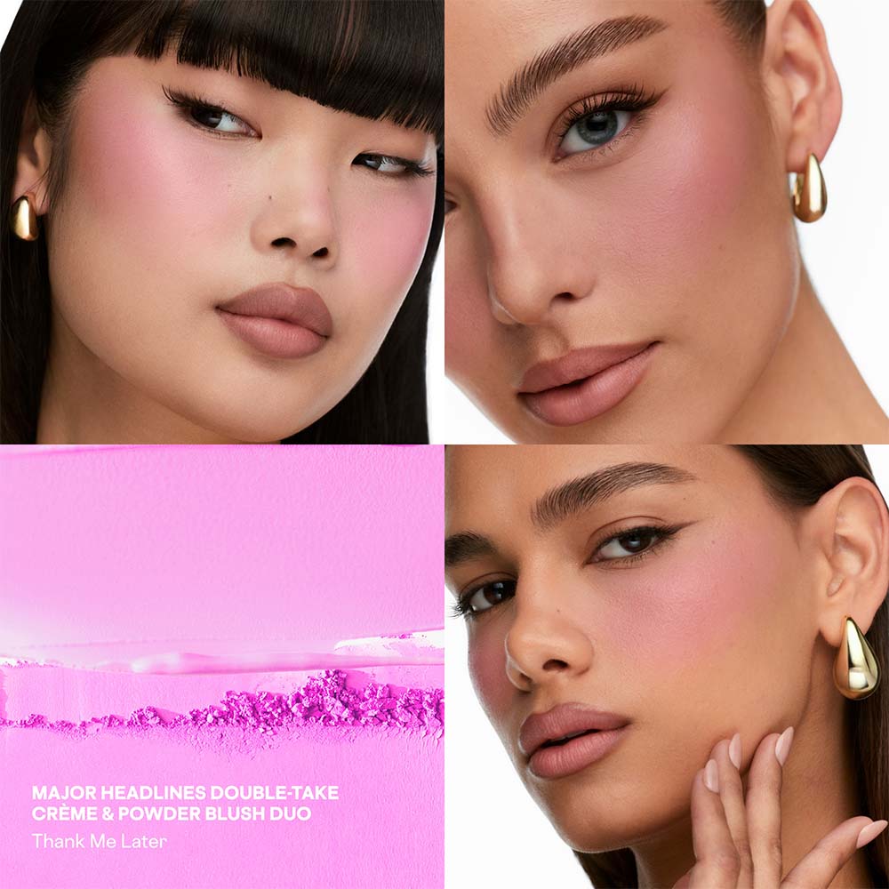 Patrick Ta  Double-Take Crème & Powder Blush (Dúo De Rubor) 0.17 oz./5.0 g (Thank Me Later)