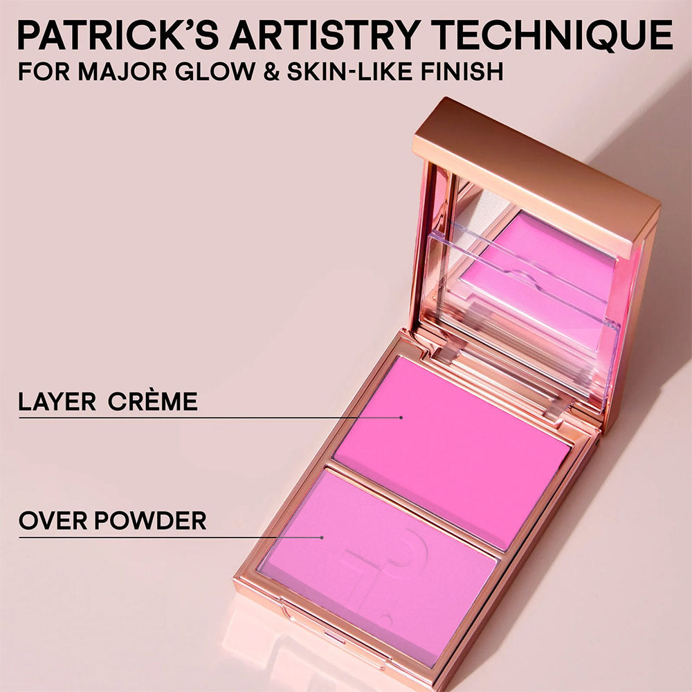 Patrick Ta  Double-Take Crème & Powder Blush (Dúo De Rubor) 0.17 oz./5.0 g (Thank Me Later)