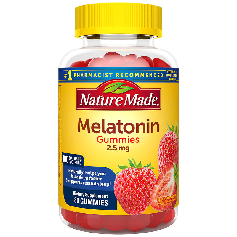 Nature Made Melatonin 2.5 mg Gummies (80 Gummies)