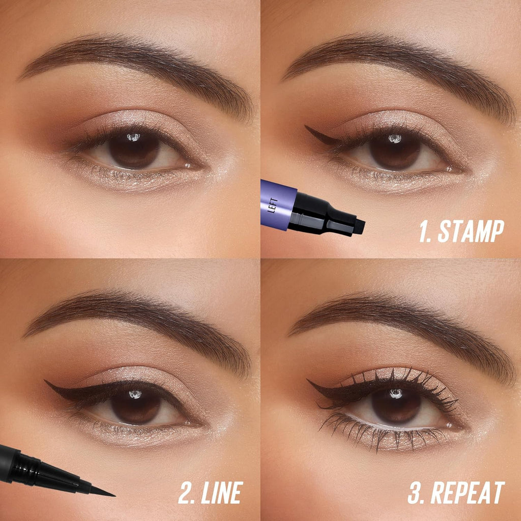 Kaja Wink Stamp Ink Black (Winge eyliner pen 0.4 ml. / 0.01 fl. oz.)(Winge stampn 3 ml. / 0.10 fl. oz.)