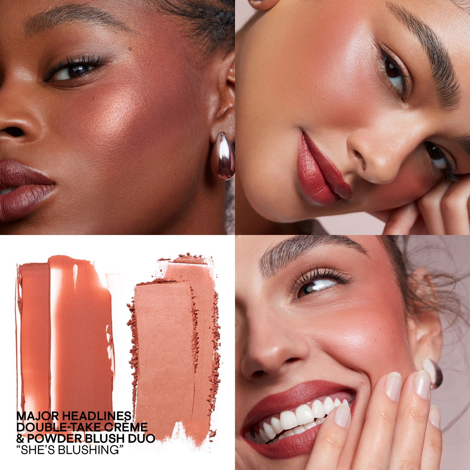 Patrick Ta  Major Headlines Double-Take Crème & Powder Blush Duo (Dúo De Rubor) 0.17 oz./5.0 g (She´s Blushing)
