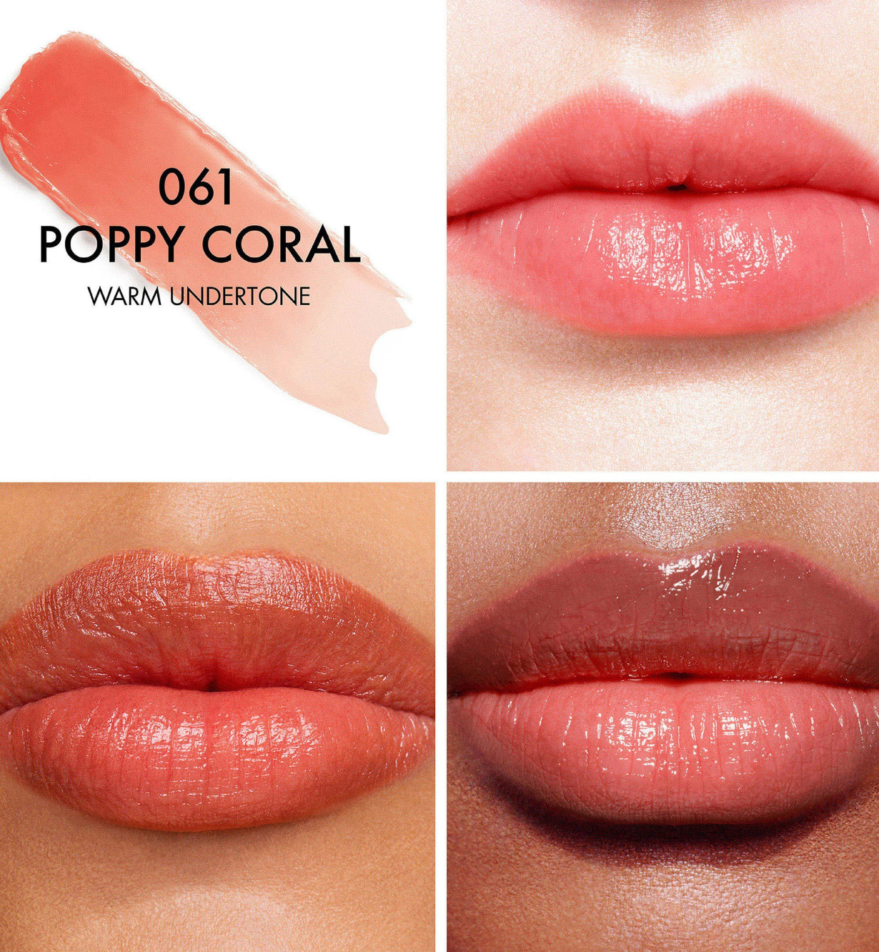 Dior Addict Lip Glow (061 Poppy Coral) 3,2 g. / Net Wt. 0.11 oz.