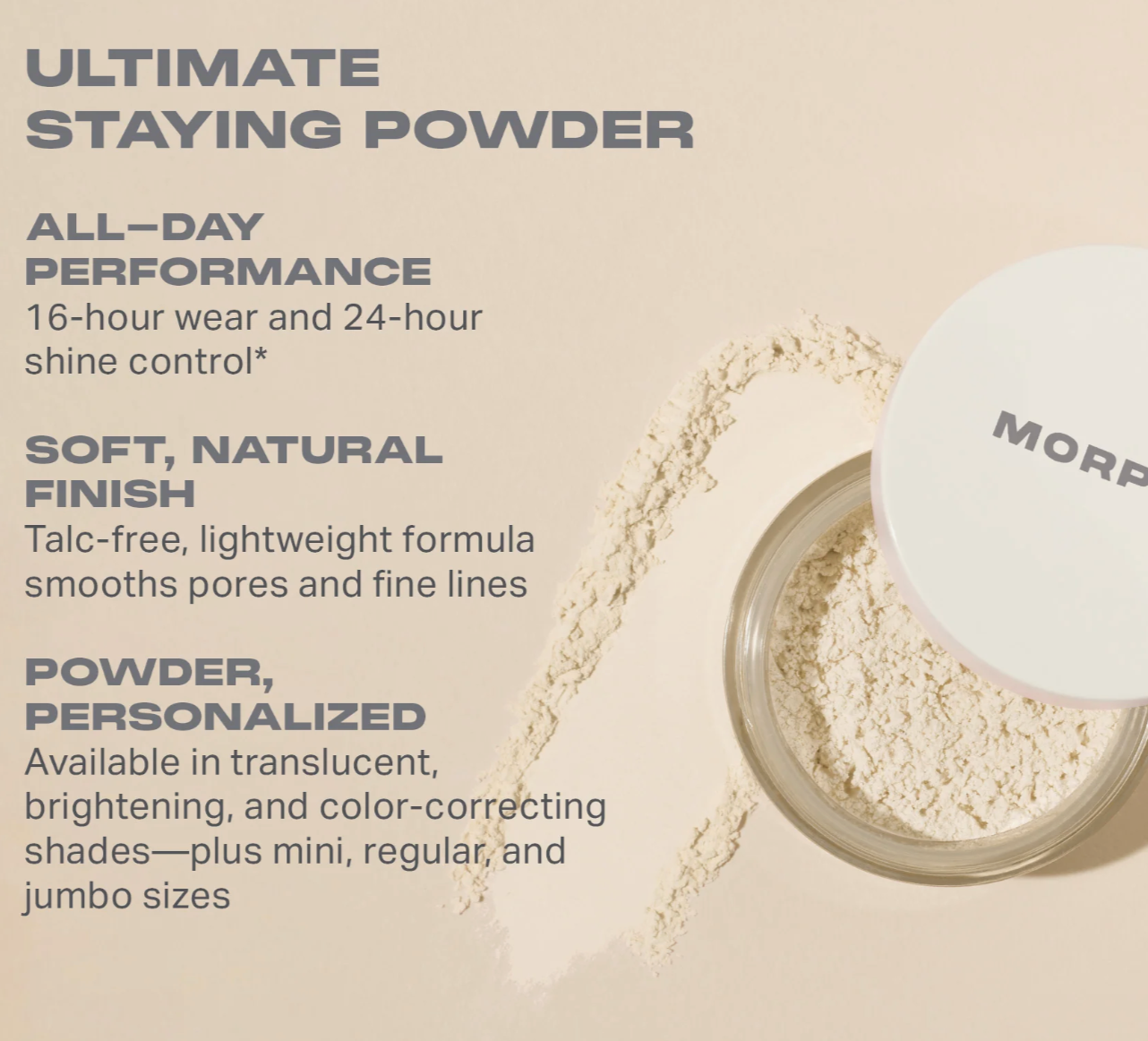 Morphe Mini Bake & Set Setting Powder 2.6 g. / 0.09 oz.