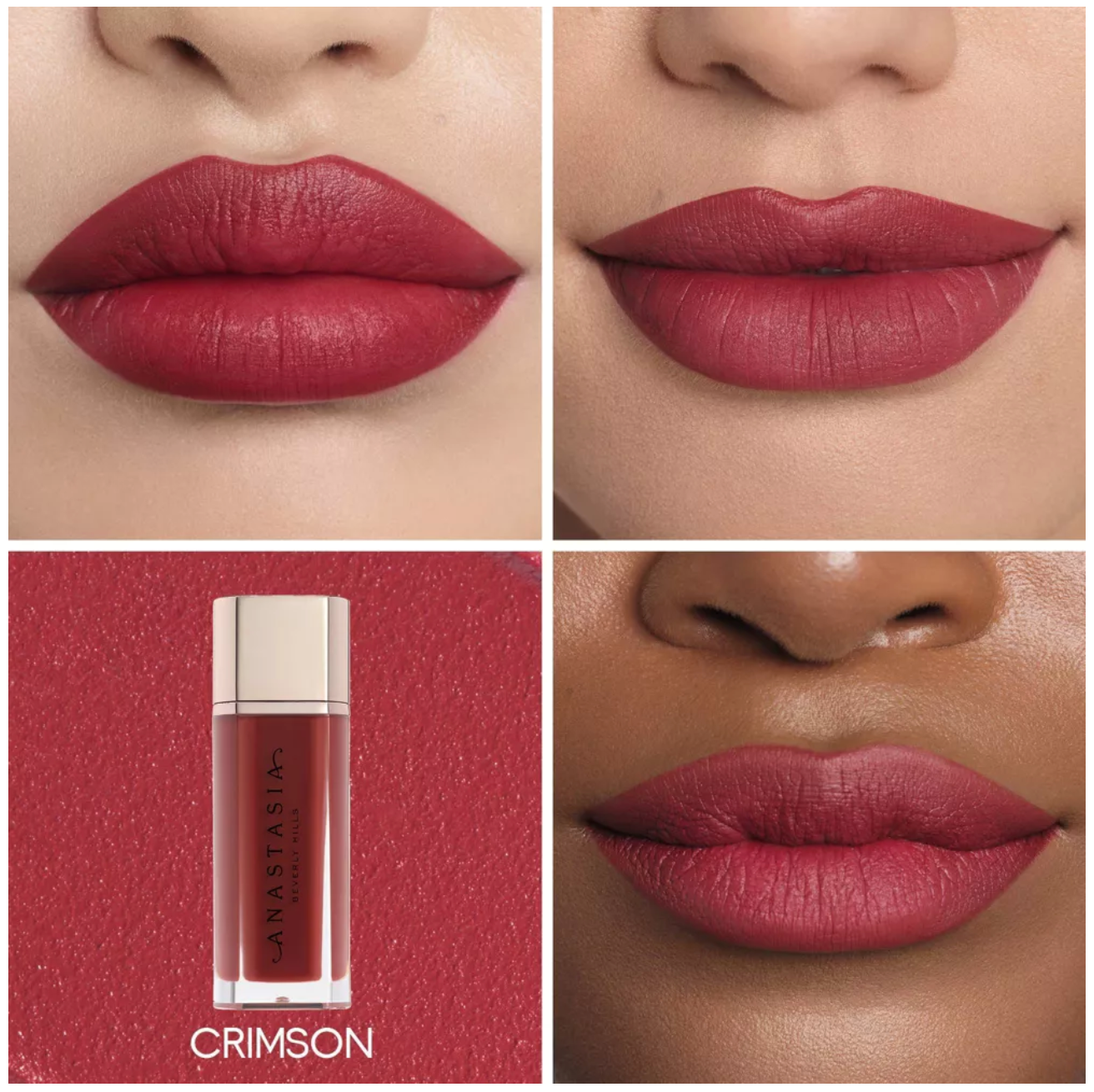 Anastasia Beverly Hill Lip Velvet Net Wt. 3.5 g / 0.12 Oz. (Crimson)