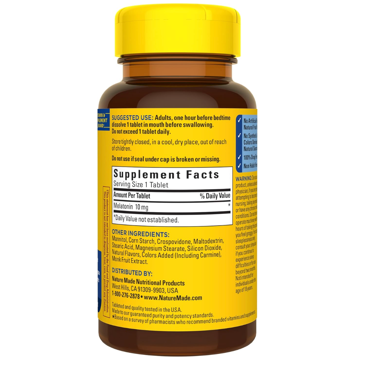 Nature Made Melatonin 10 mg (45 Tablets)