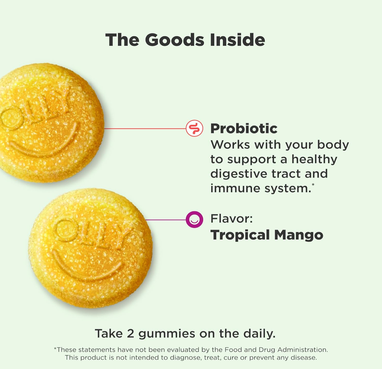 Olly Probiotic Immune & Digestive Healt (50 Gummies)
