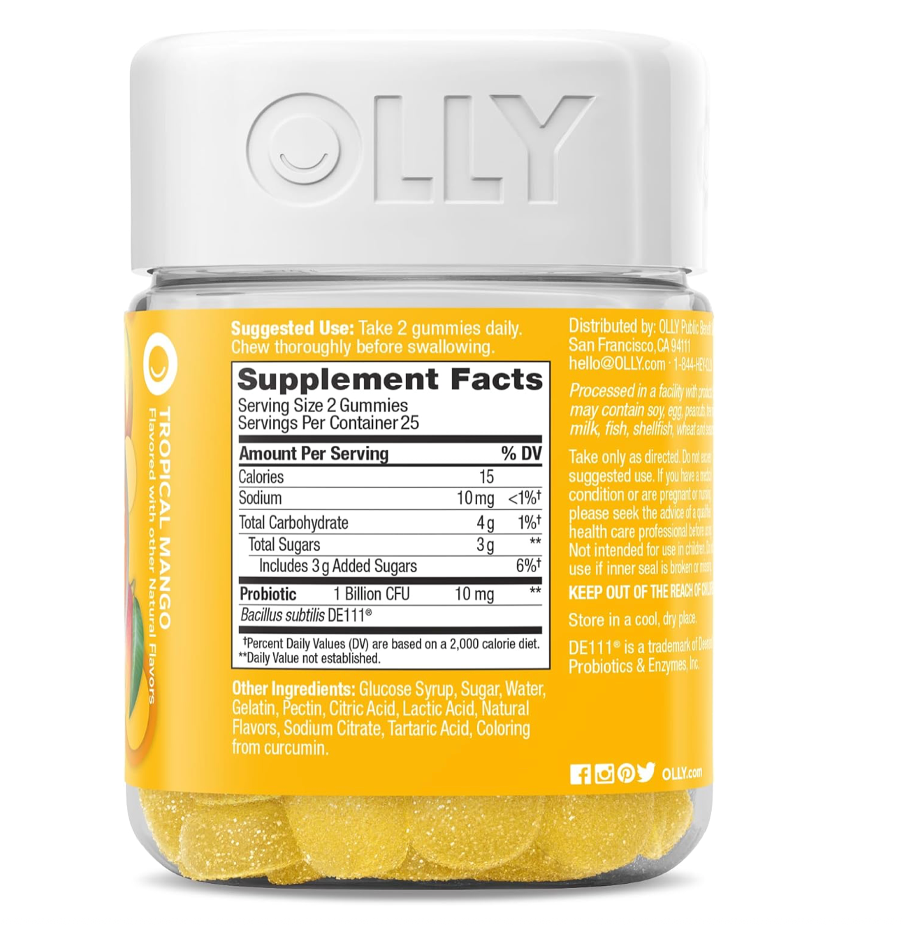 Olly Probiotic Immune & Digestive Healt (50 Gummies)