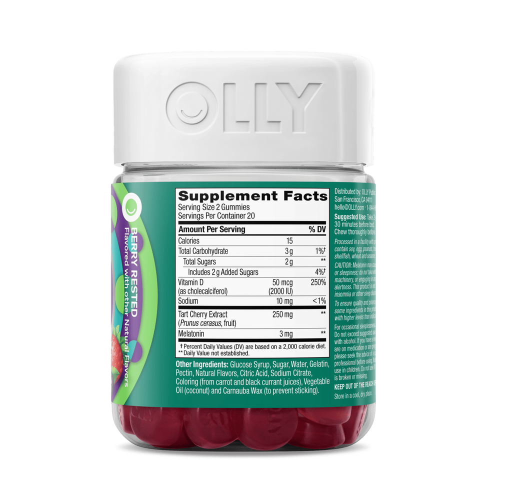 Olly Muscle Recovery Sleep Rest & Support Healty Muscles (40 Gummies)