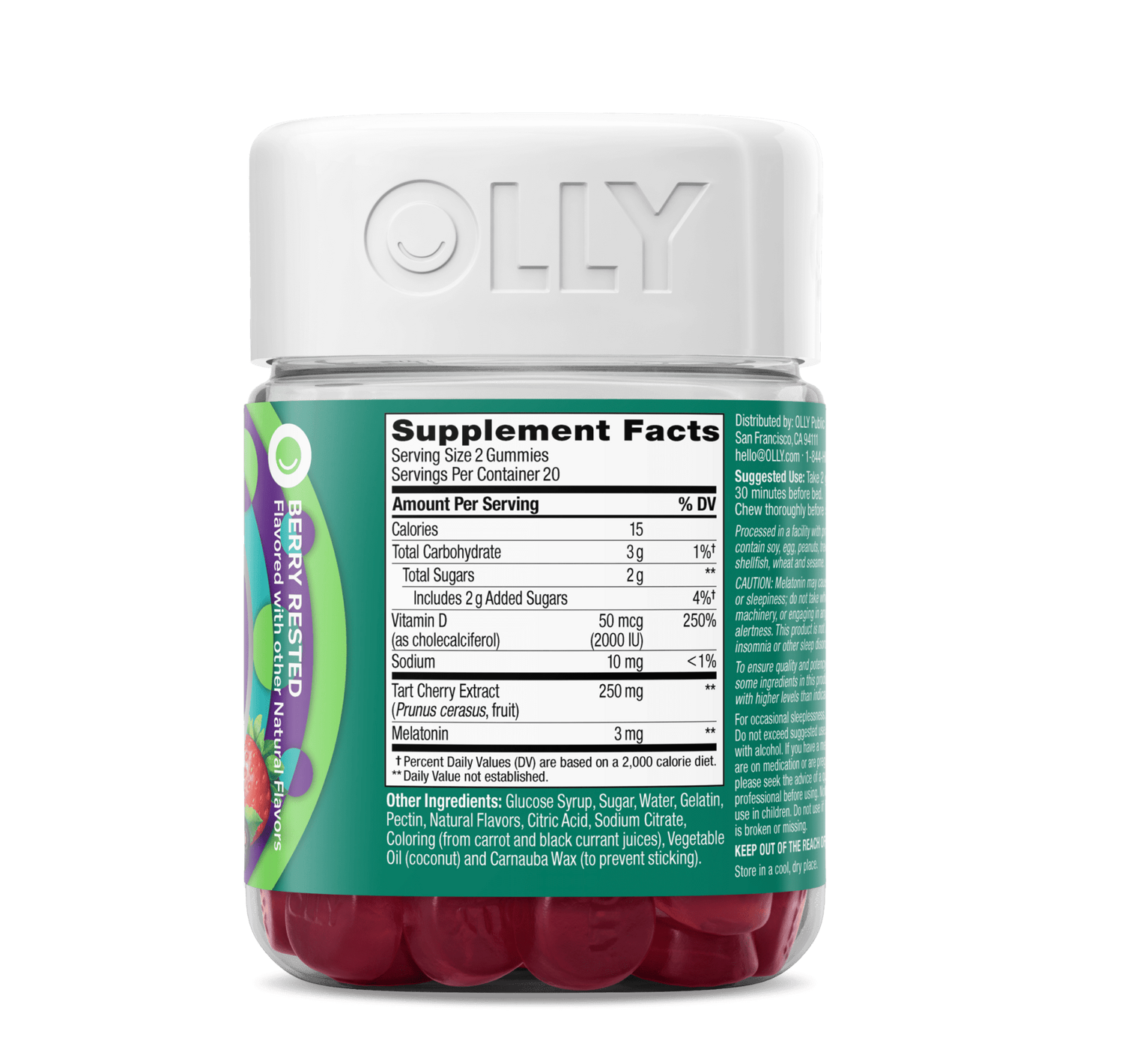 Olly Muscle Recovery Sleep Rest & Support Healty Muscles (40 Gummies)