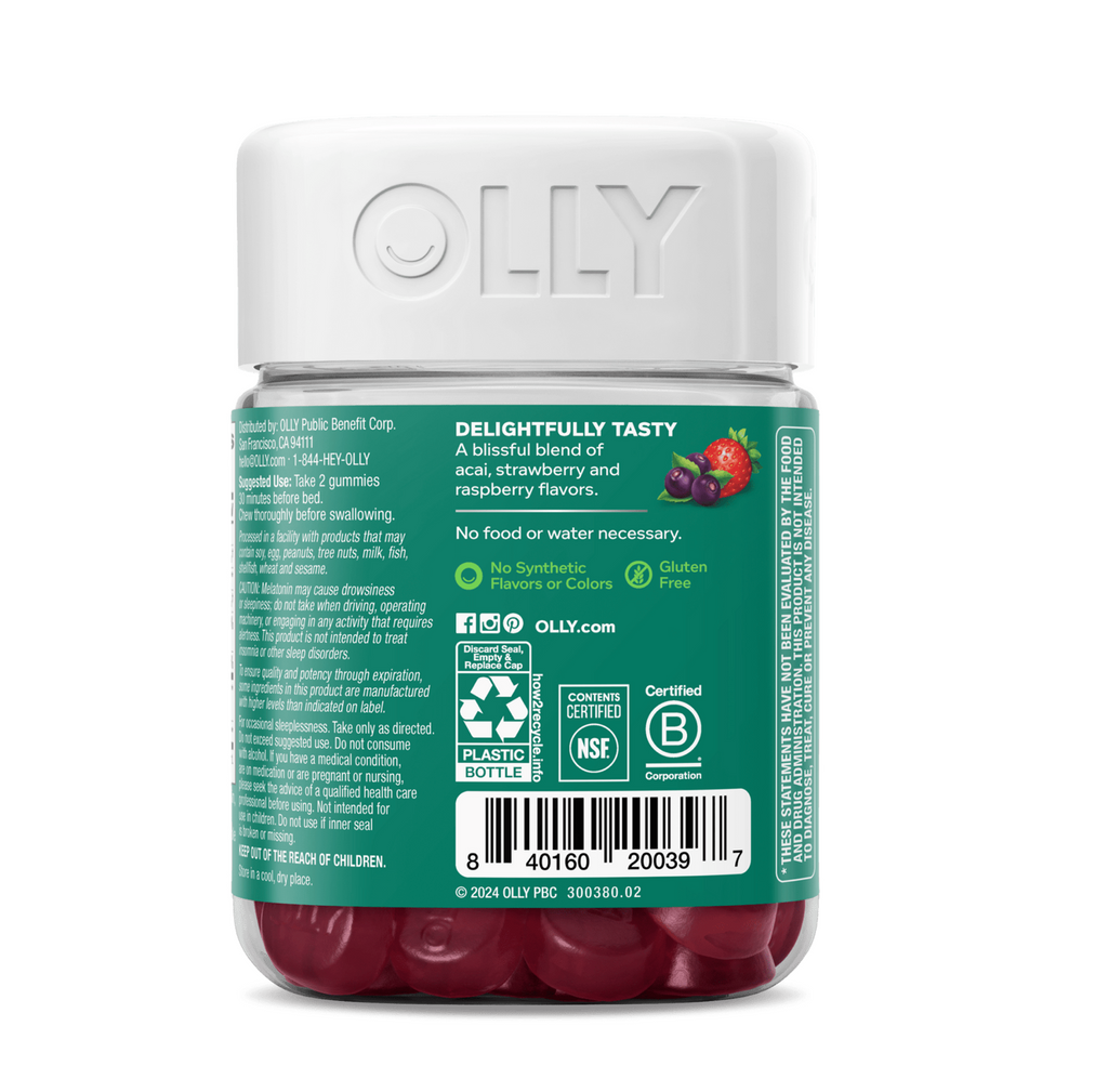 Olly Muscle Recovery Sleep Rest & Support Healty Muscles (40 Gummies)