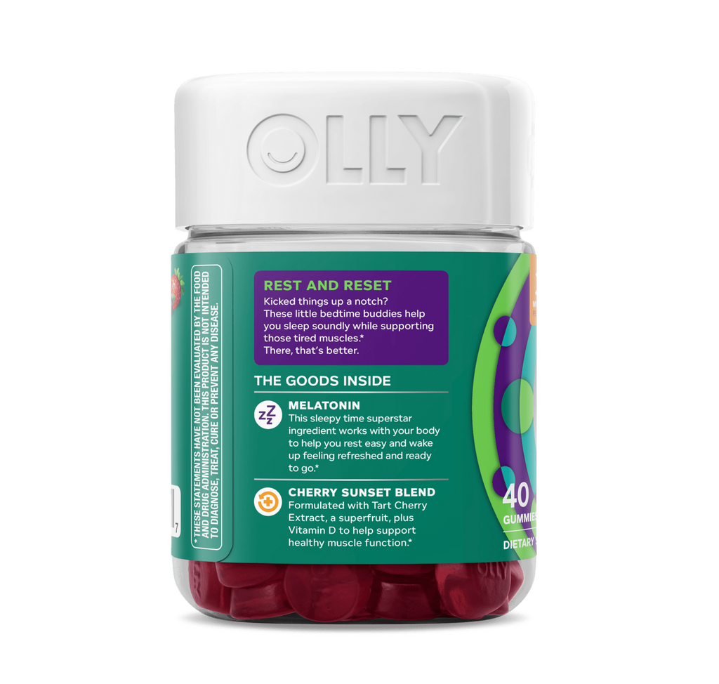 Olly Muscle Recovery Sleep Rest & Support Healty Muscles (40 Gummies)