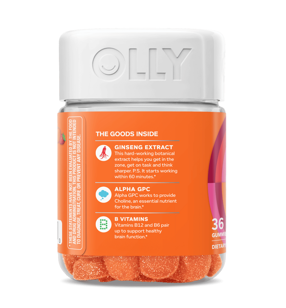Olly Laser Focus Get In The Zone & Think Sharper (36 Gummies)