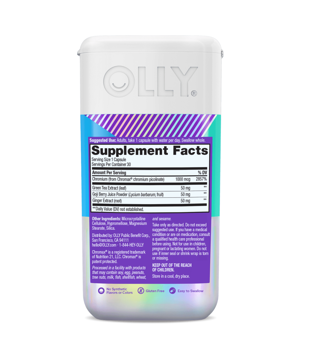 Olly Combat Cravings Reduce Cravings & Supports Metabolism (30 Capsules)
