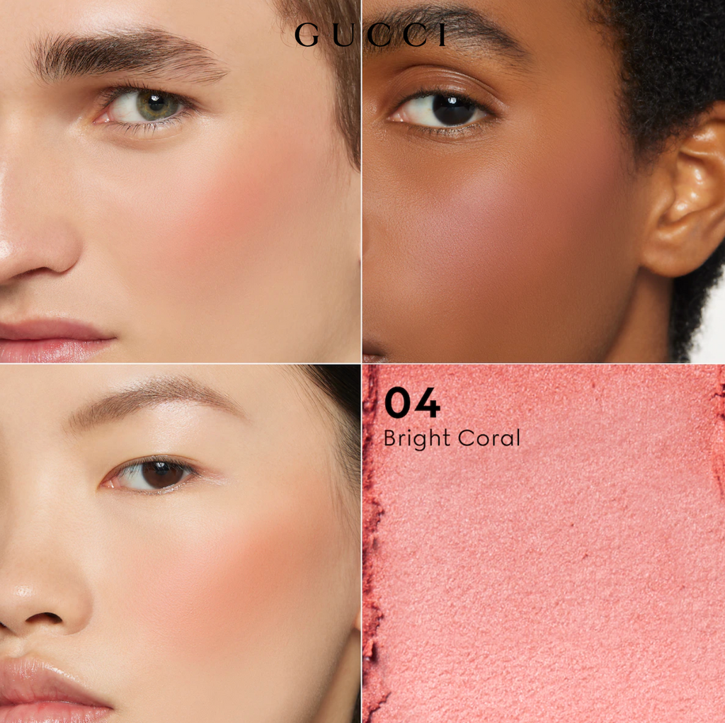 Gucci Blush De Bauté Cheeks & Eyes Powder Luminous Matte 5.5 g. (Bright Coral 04)