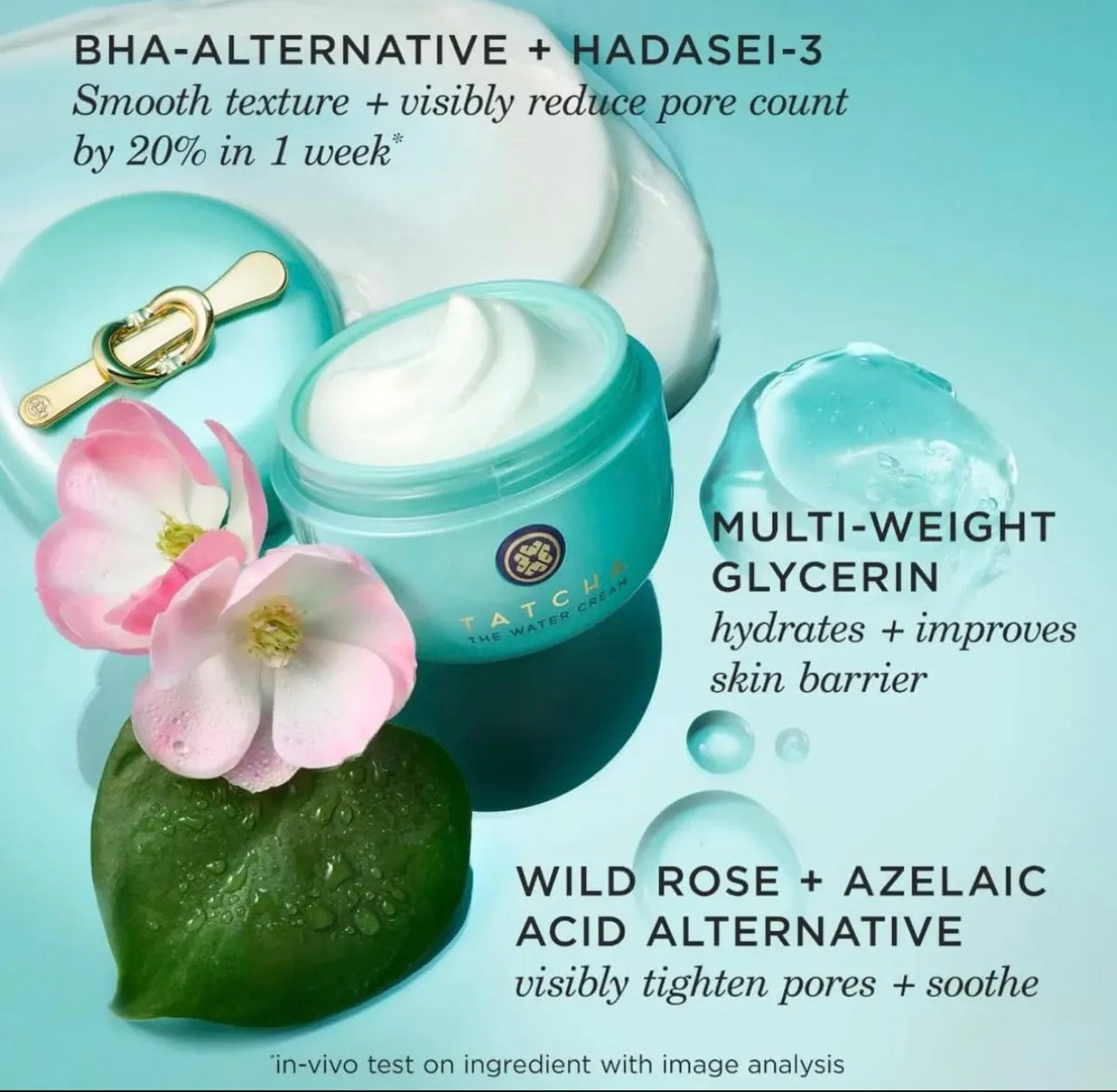 Tatcha Crema Hidratante Facial The Water Cream 50 ml.