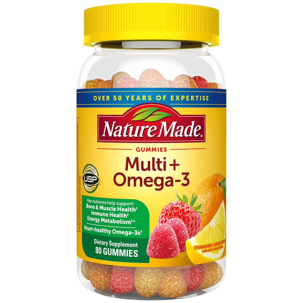 Nature Made Multi + Omega-3 (80 Gummies) 80 Gomitas