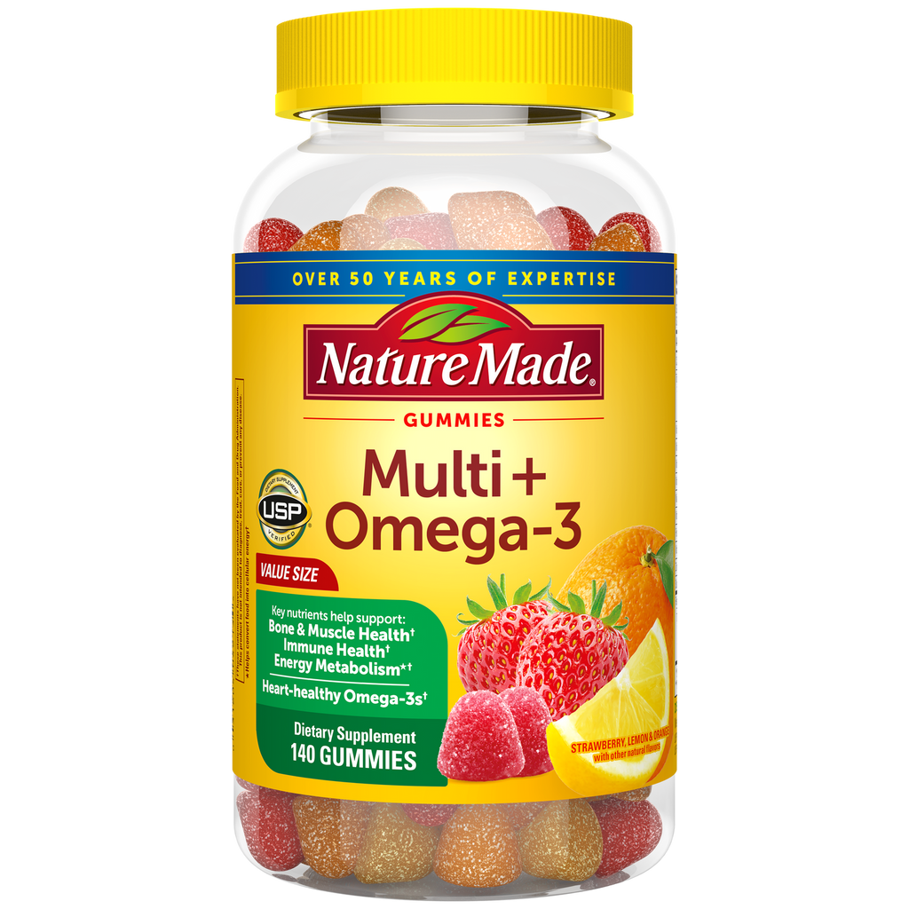 Nature Made Multi + Omega-3 (140 Gummies) 140 Gomitas