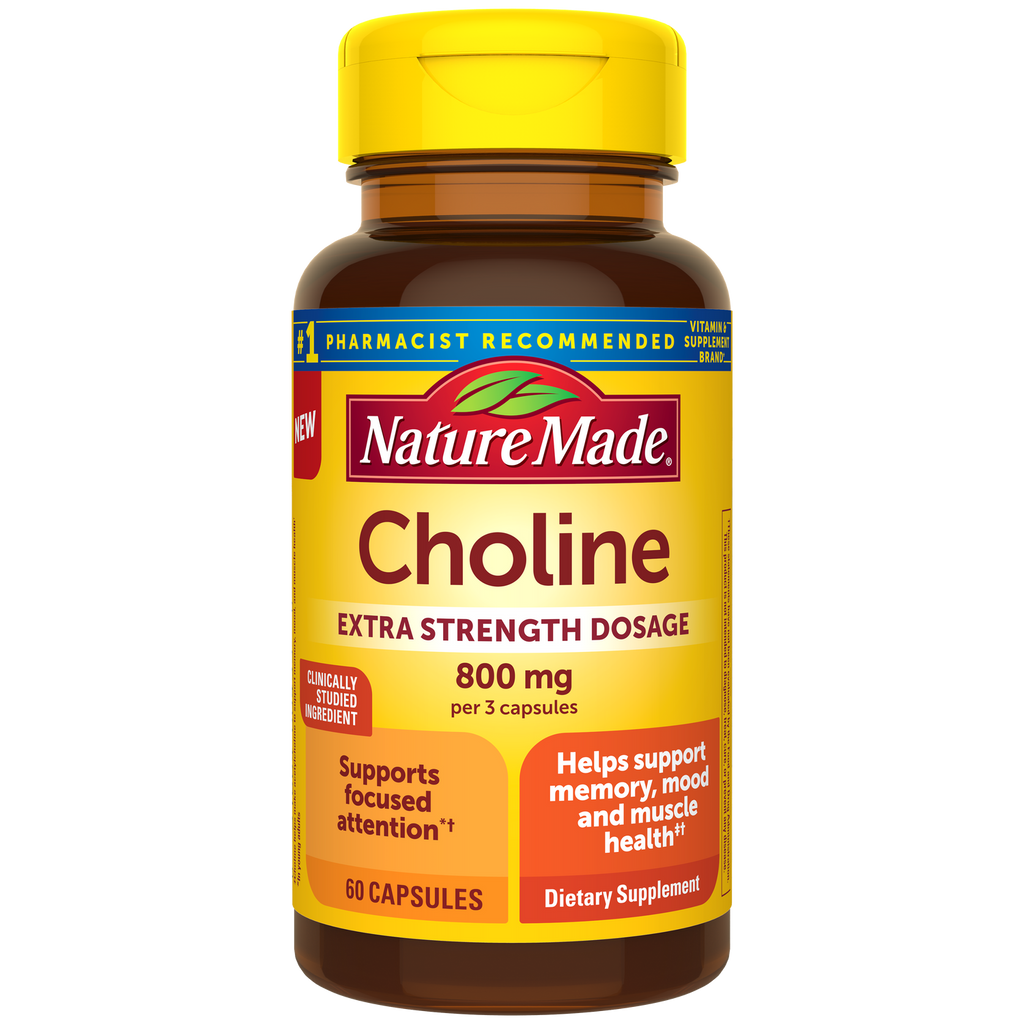 Nature Made Choline 800 mg (60 Capsulas)