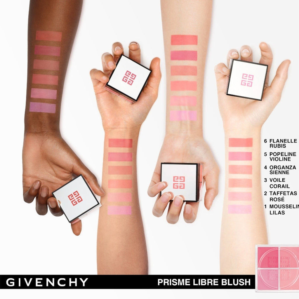 Givenchy Prisme Libre Blush 4 x 1,12 g. (3 Voile Corail)
