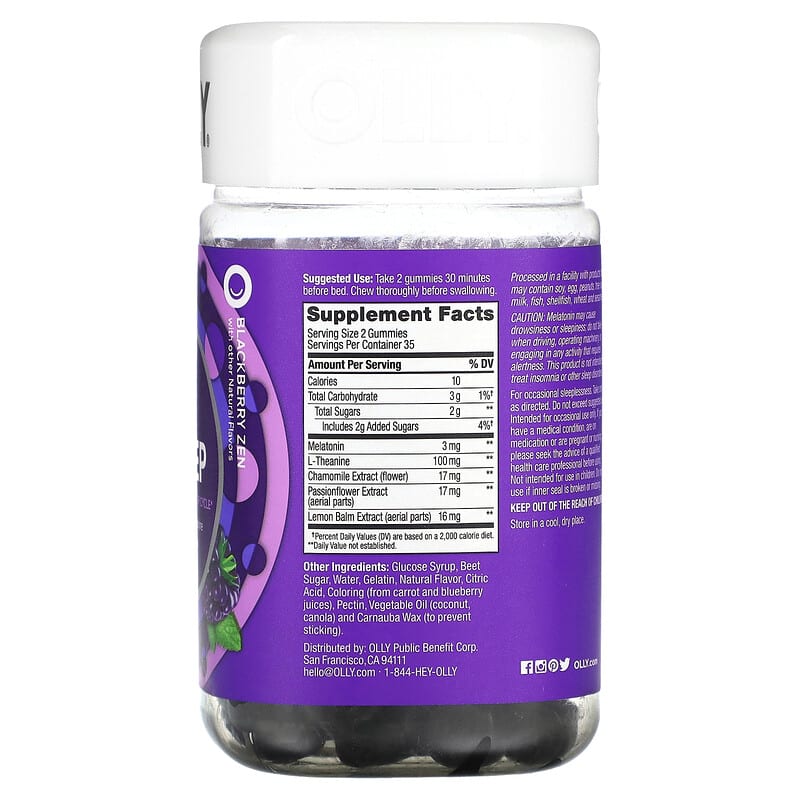 Olly Sleep For a Healty Sleep Cycle (70 Gummies)