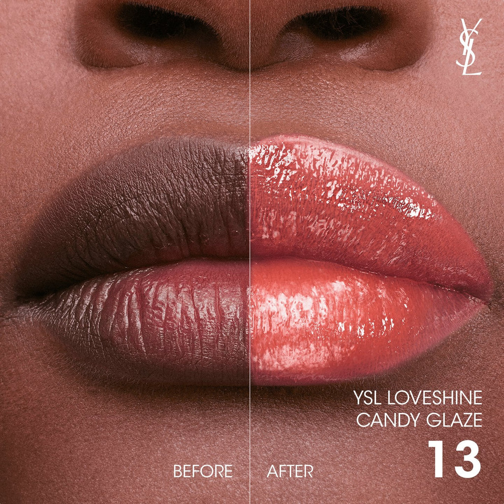 YSL Loveshine Candy Glaze Net Wt. 0.11 oz. / 3.2 g. (13 Flashing Rosé)