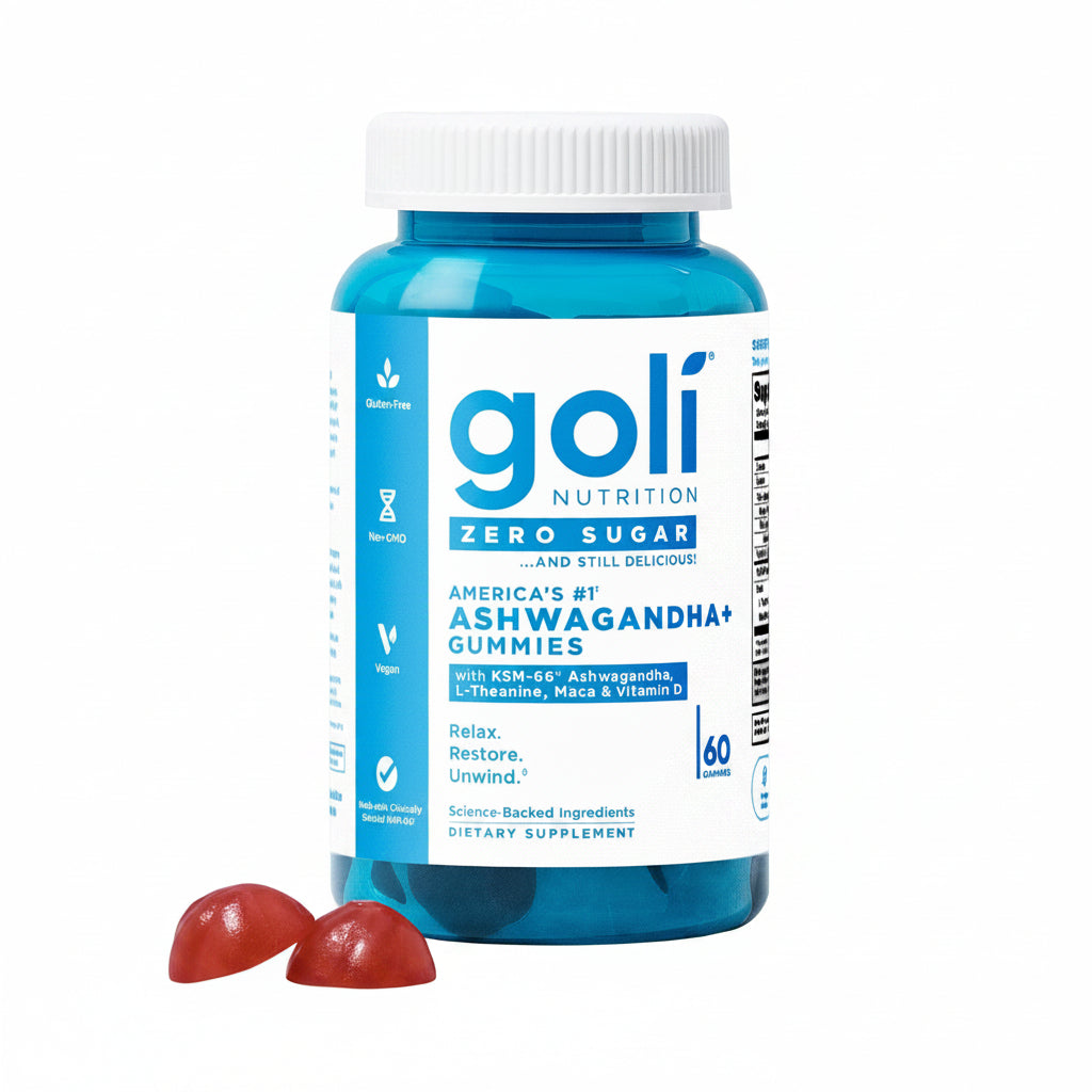 Goli Nutrition Ashwagandha Gummies Zero Sugar 60 pzas